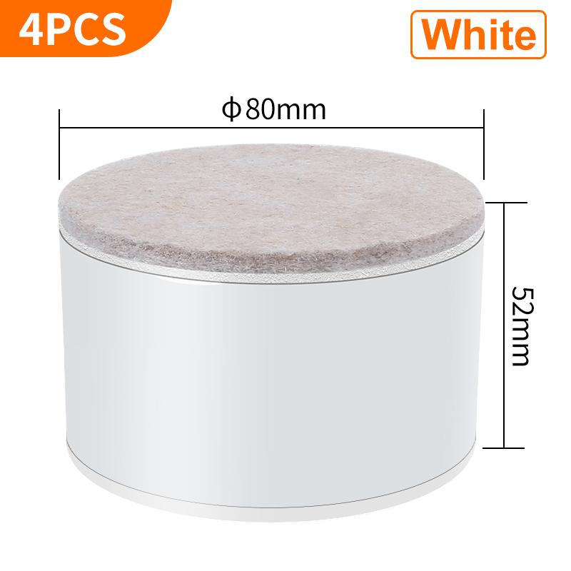 4PCS Carbon Steel Furniture Riser Beg Leg Raiser Adds Height To Heavy Furniture Round Square Sofa Chair Table Feet Riser Black