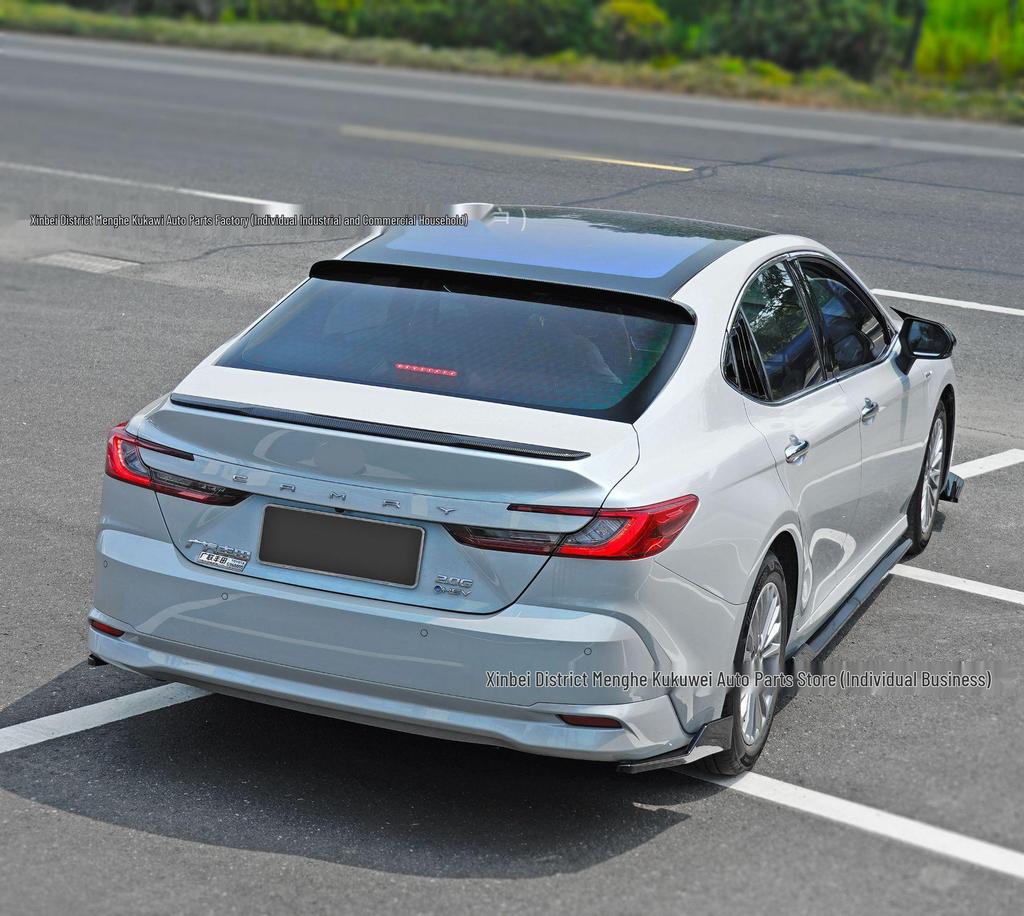 Ninth Gen 24-25 Toyota Camry No-Drill Rear Spoiler, Original Style, Modified.