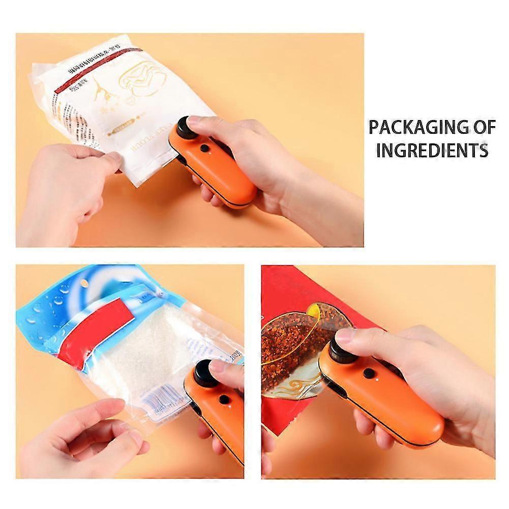 Rechargeable Food Sealing Machine Moisture Resistant Plastic Bag Sealer for Home Kitchen