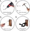 Gitarren-Wandhalterung 2er-Pack, Gitarrenaufhänger aus Schwarznussholz, U-förmige Gitarren-Wandhalterung, Gitarrenhalter Hakenständer Wand für Akustik