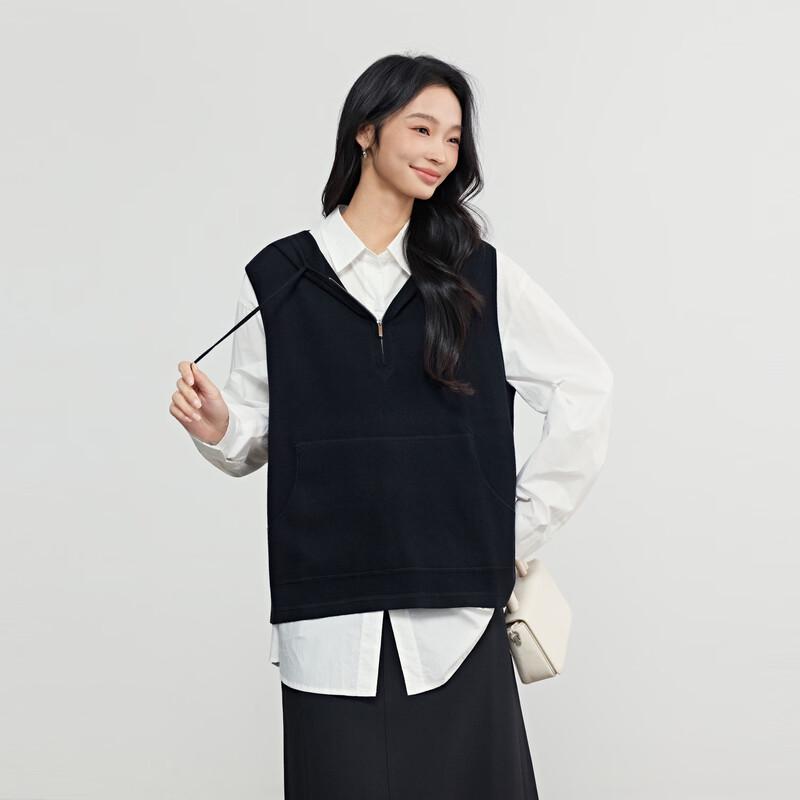 

Elva Island Women s Hooded Knit Vest Pullover S