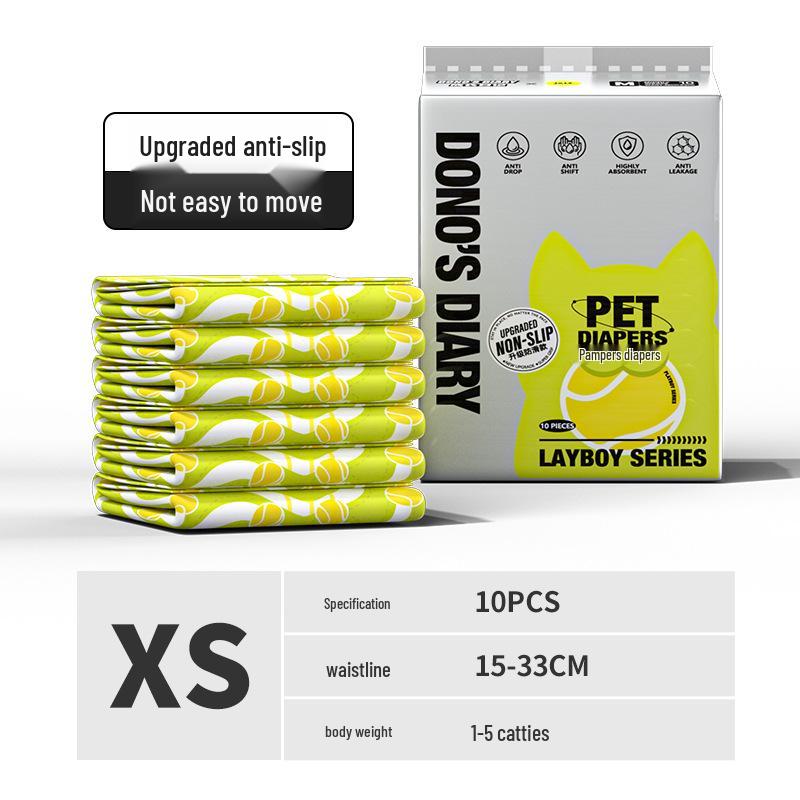Pet Joy Disposable Dog Diapers - Color-Changing Sanitary Pants for Female and Male Dogs