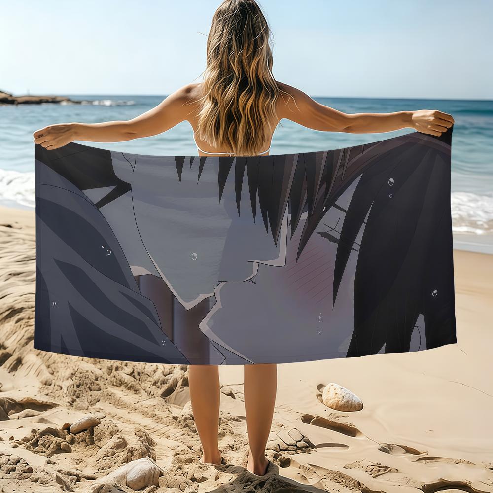 Anime S-Sekai-ichi Hatsukoi BL Towel Beach Towel Oversized Quick Dry Towel Absorbent Soft Swim BeachTowels for Men Women W40*H60(CM)