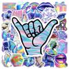 10/30/50/100pcs Cartoon Holographic Laser Aesthetic Graffiti Stickers Cool Sticker for Motorcycle Laptop Guitar DIY Sticker Toys