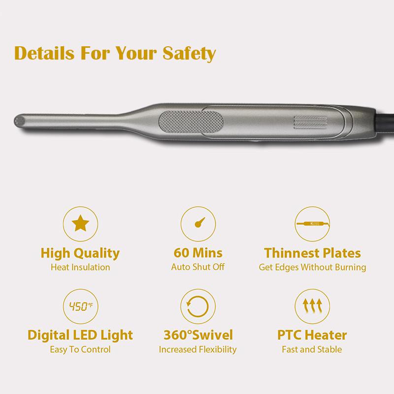 New curling iron for men and women general curling dual use straightener narrow face short hair straightening splint