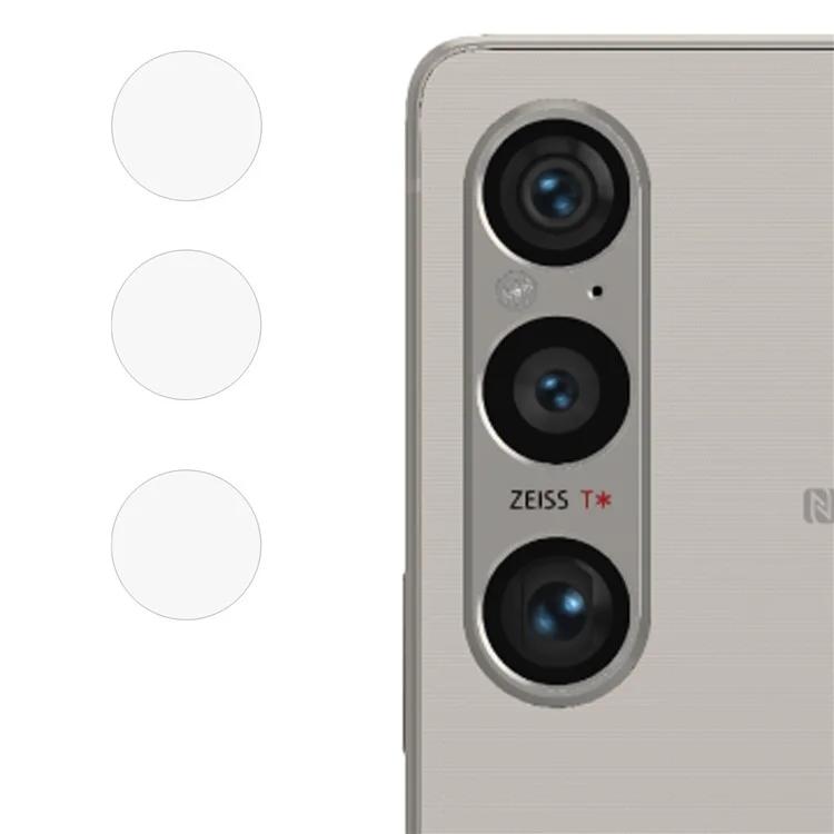 

For Sony Xperia 1 VI Camera Lens Tempered Glass Protector HD Clear, Case Friendly