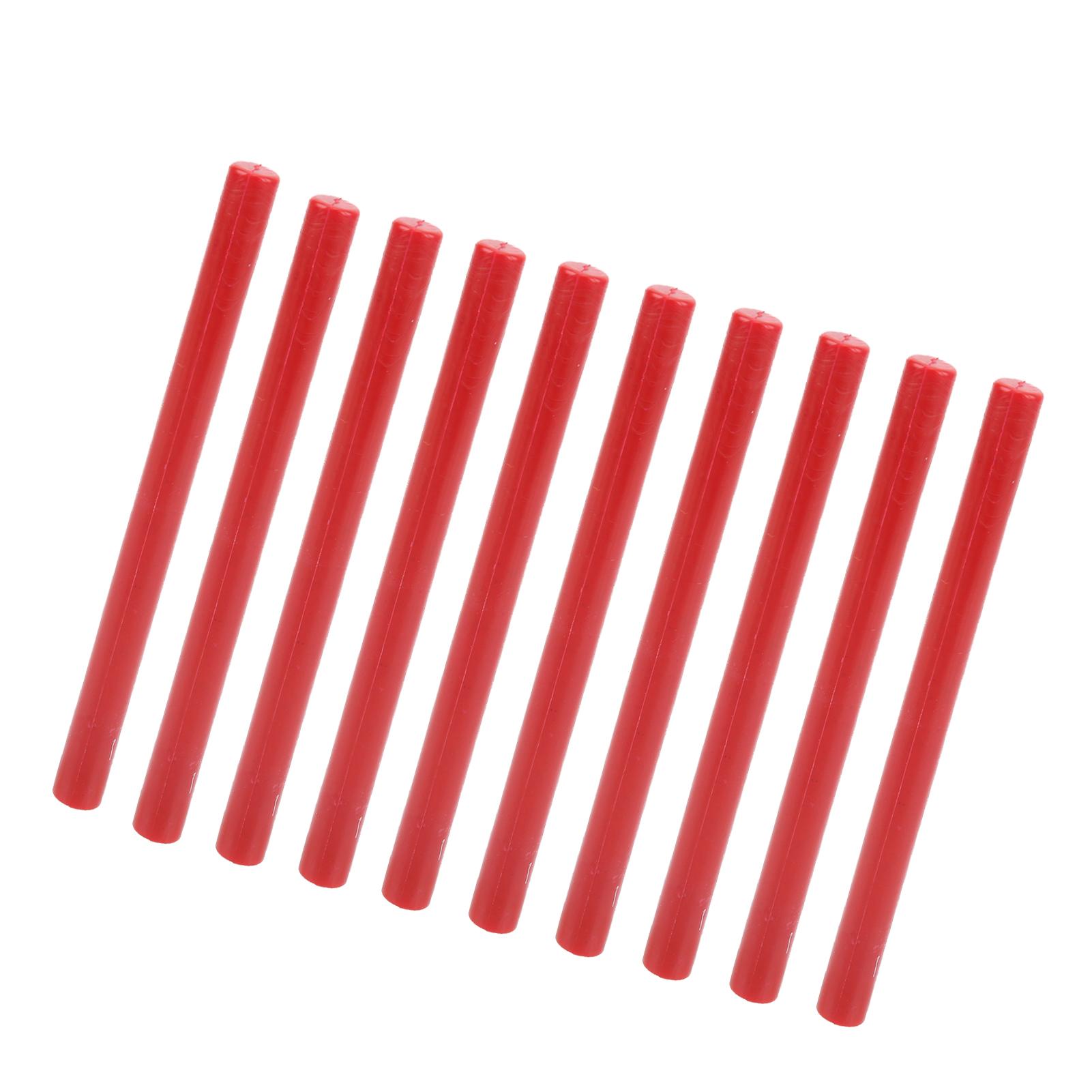 

10Pcs Sealing Wax Stick Convenient Smokeless Flexible Hot Seal Sticks for Envelopes Cards Manuscripts Chinese Red китайский красный