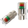8 Pcs Car Tire Valve Stem Caps, Tire Pressure Monitor 3 Color Eye Alert Monitor Valve Stem Caps Sensor Indicator for Cars, Motorcycles, Bicycles, Car