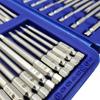 50Pcs Long Screwdriver Bits Set 49Pcs 75mm Cr V Screwdriver Bits + 1Pc Magnetic Bit Holder with Storage Box