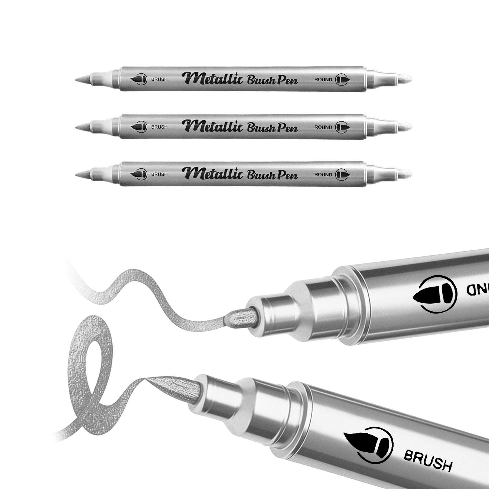

Professional Drawing Sketching Colored Art Markers with Safe Inks Smooth Writing Experience Gift Ready Bucket Packaging срібний