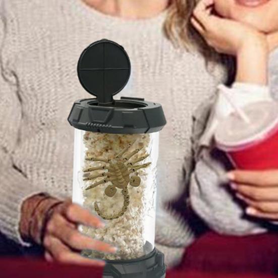Facehugger Popcorn Bucket LED Alien Octopus Tentacles Stasis Chamber Tank Gotycka dekoracja pulpitu Wystrój domu