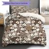 Cartoon Animal Art Pattern Bedding,Quilt Set Quilt Cover Pillowcase Home Birthday Gift (1 * duvet cover + 2 * pillowcase, without core)
