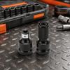 2pcs 1/2 to 1/4 Inch Impact Wrench Adapter Hex Female Hex Socket Adaptor  For Impact Wrench