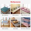 40x40cm High Density Seat Cushion Memory Foam Rubber Replacement Polyurethane Upholstery Soft White Firm Sheet Mat Pad Pillow