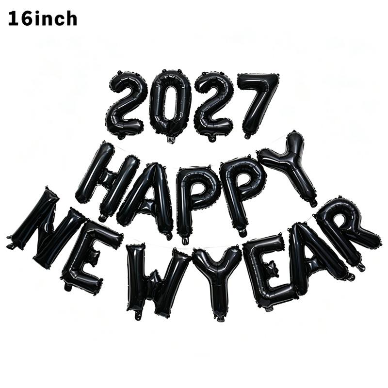2027 Number Balloons 16In Large Number Foil Balloon 2027 New Year Christmas Graduation Birthday Party Decoration