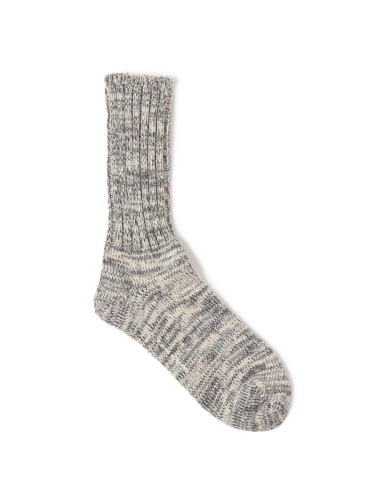 LIFE STORE by BEAMS Mix Crew Socks In Grey BMING Men's