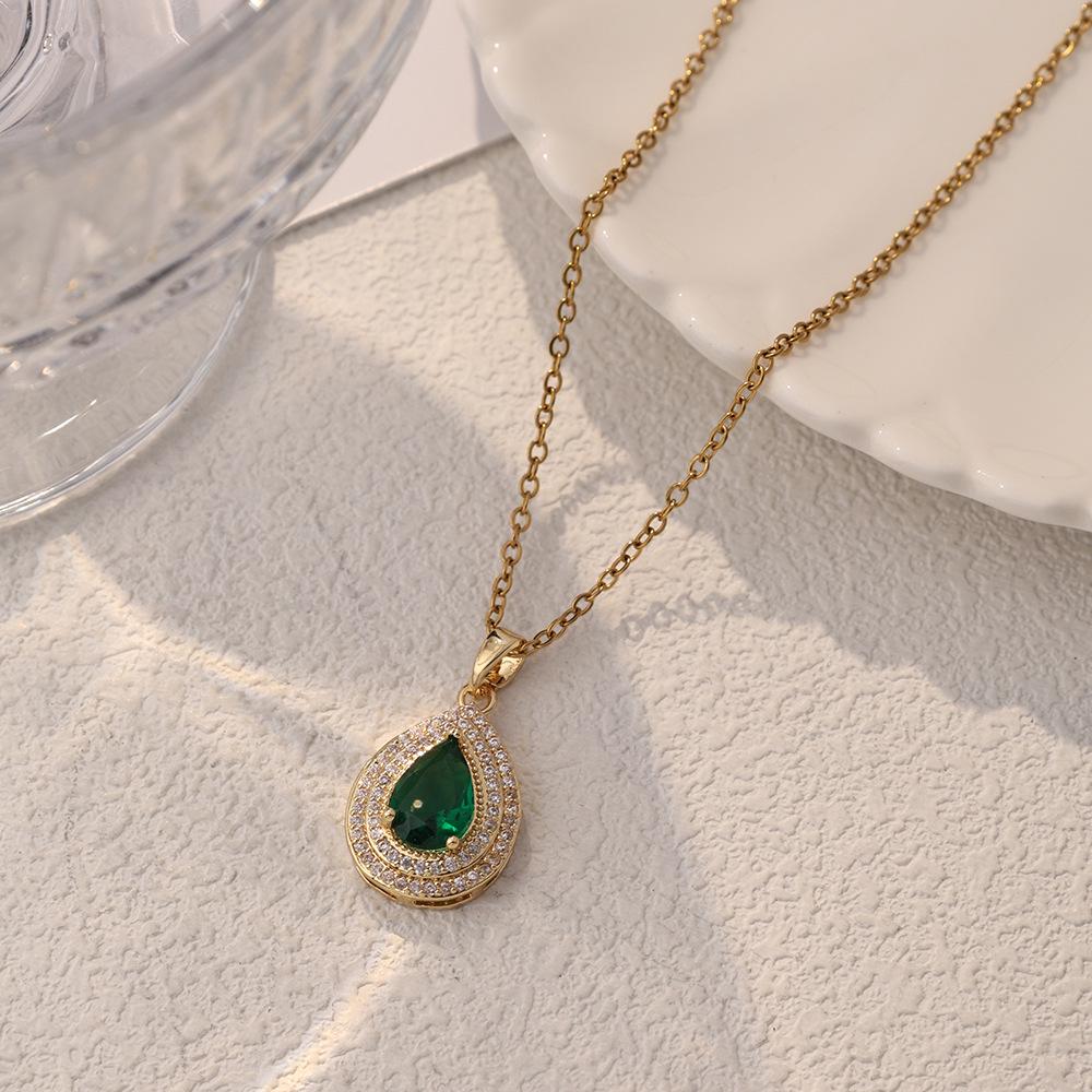 Women's Luxury Titanium Steel Pendant Clavicle & Long Sweater Necklace - Niche Design