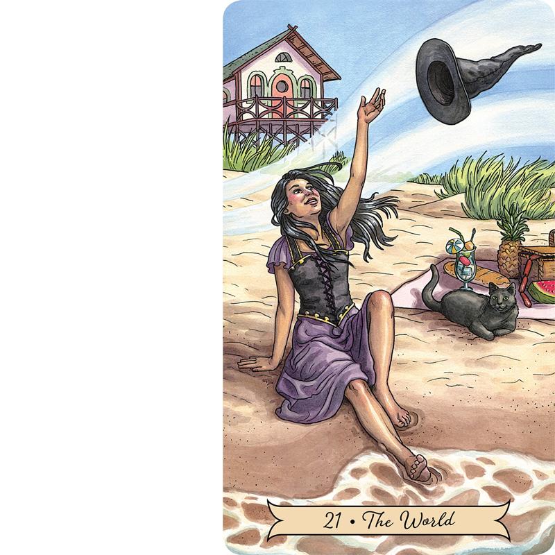 Mazzo di carte dei tarocchi delle streghe di tutti i giorni Oracle per giochi di carte con mazzi per feste in famiglia