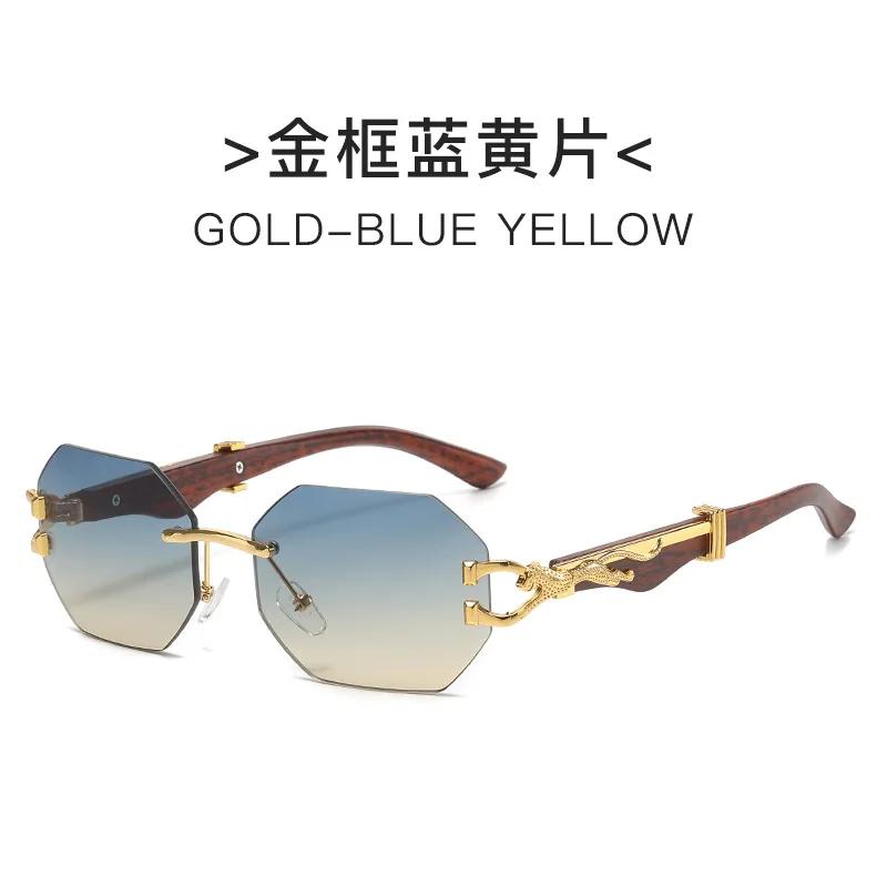 Luxury Brand Designer Sunglasses Man Woman Vintage Rimless Sun Glasses Women Uv400 Shades Eyewear Goggles Hombre