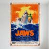 Jaws Vintage Movie Poster Metal Tin Sign, Great White Shark Ocean Scene Wall Decor, Classic Retro Horror Film Art Plaque for Hom