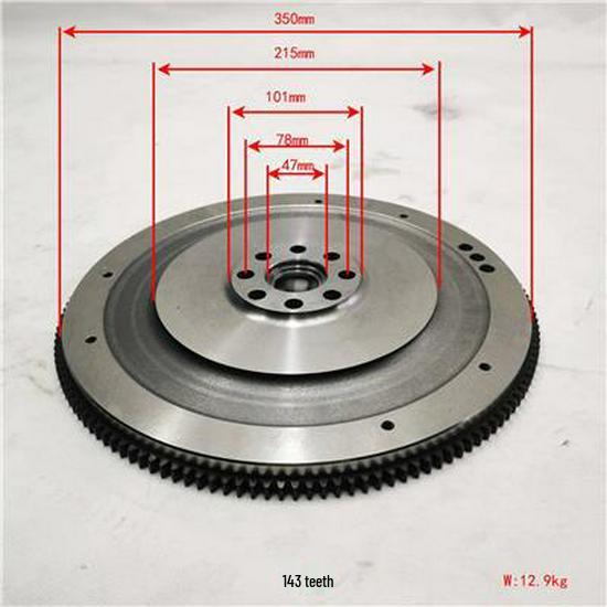 Compatible with Foton Flywheel Assembly SPV10005730E3544