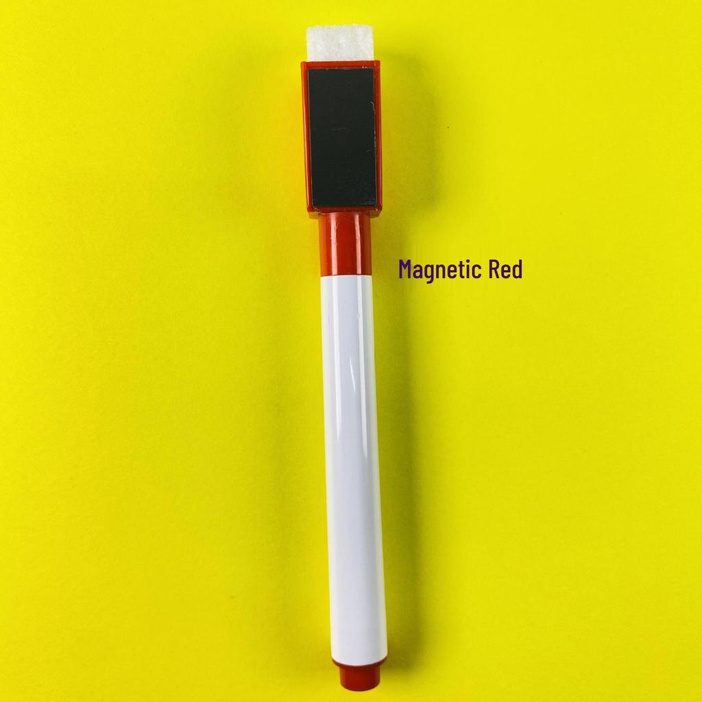 Colorful Magnetic Whiteboard Markers for Kids - Erasable, Water-Based, Black Ink