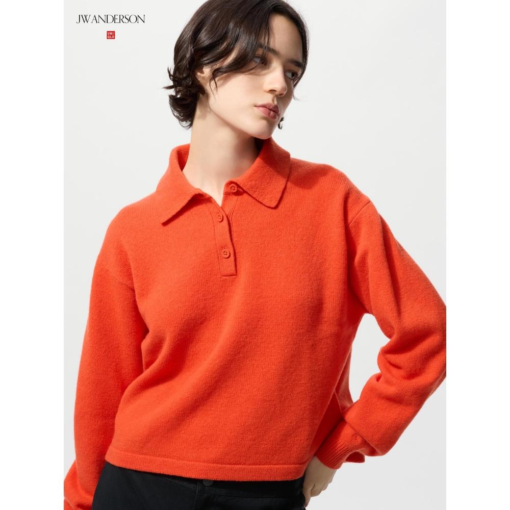 Uniqlo Lambswool Polo Sweater