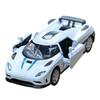 1/32 Koenigsegg CCR Alloy Sports Car Model Diecast Metal Toy SuperCar Model Simulation Sound and Light Collection Childrens Gift