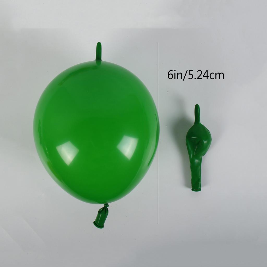 Zelenobílý balonový řetízek Venkovní dekorace na párty Dlouhý řetízkový dekor na narozeninovou oslavu Dětské miminko Latexový balonový řetízek