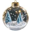 Acrylic Christmas Pendant Acrylic Holiday Hanging Decoration Led Hanging Bauble Delicate Christmas Ball Ornament For Entryway