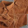 Men's Retro Corduroy Long Sleeve Shirt Jacket - Versatile and Thick for Winter
