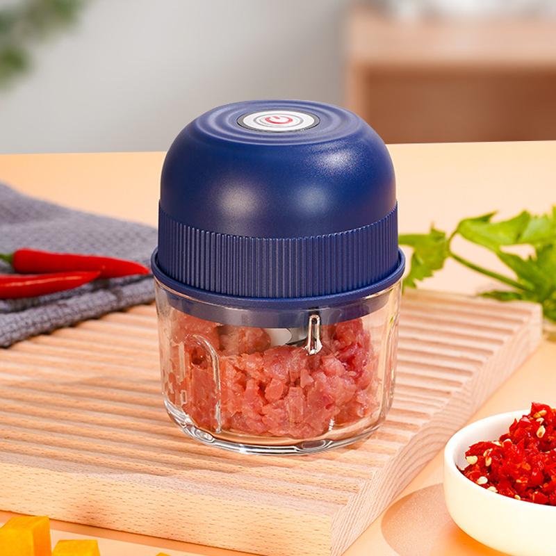 260Ml Electric Mini Garlic Chopper Usb Meat Grinder Ginger Vegetable Crusher With Safety Switch Portable Small Food Processor