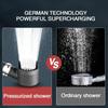 High-pressure Shower Head 3-mode Adjustable Spray with Massage Brush Filter Rain Shower Faucet Bathroom Accessories