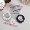 Cartoon KT Retractable Magnetic Phone Holder Stand - Cute, Strong Adsorption, Foldable, Rotatable Support.