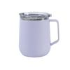 Travel Coffee Mug, Water Cups With Flip Lid, Handle, Double Layer Vacuum, Stainless Steel Travel
