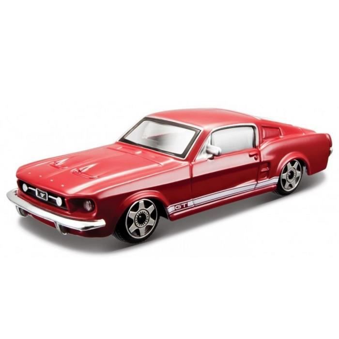 Miniatures montées - Ford Mustang GT rouge 1964 1/43 Burago