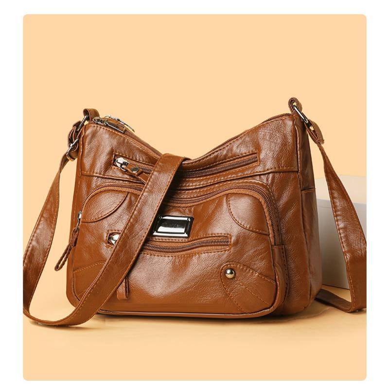 Vintage Shoulder Versatile Large Capacity Casual Diagonal Bag