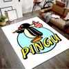 1pc Pingu Design Printed Area Rug Carpet for Bedroom Living Room Home Decor Rugs Mat Non Slip Mat Rug for Bedside