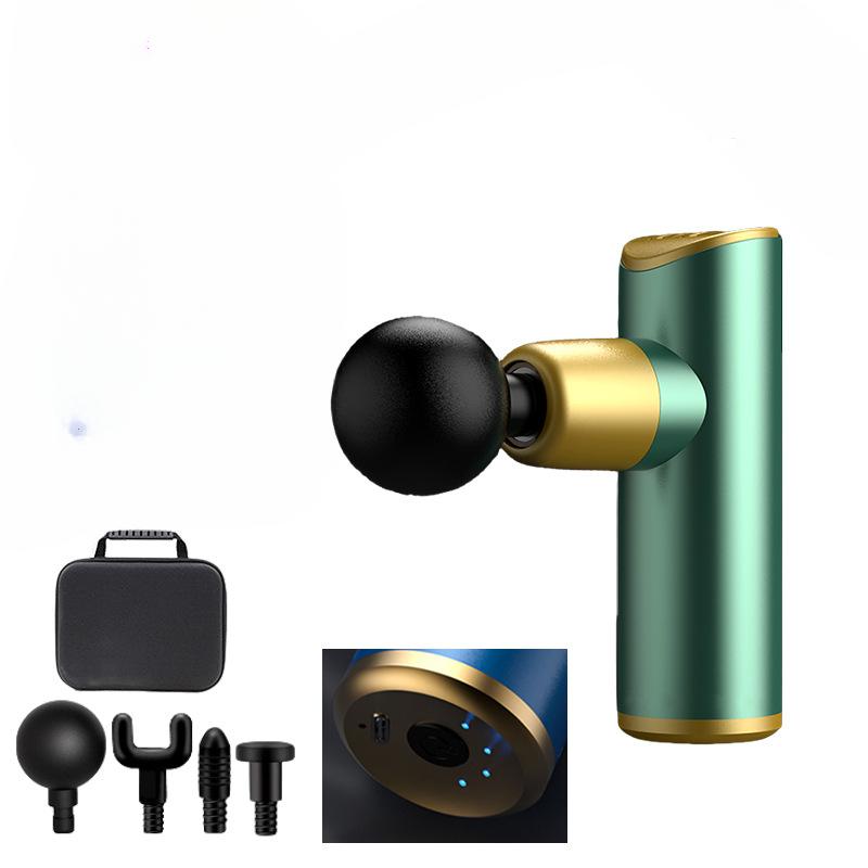 Mini Fascial Gun Damski inteligentny elektryczny cichy aluminiowy stop profesjonalny relaksujący masażer dolnej części pleców