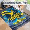 Custom Text Printed Rug Fenerbahçe FC Non Slip Floor Carpet For Home Room Decor