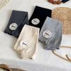 2025 New Autumn Style Toddler Girls' Solid Color Foot-Patched Leggings: Fashionable and Versatile Outerwear Pants