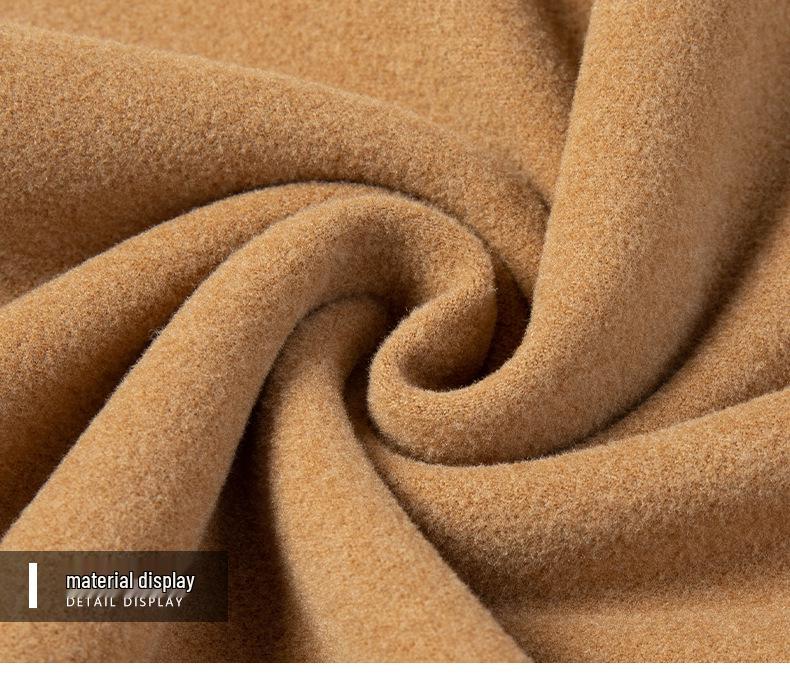 Men's Double-Sided German Fleece Stand Collar Pullover - Warm Long-Sleeve Casual Sweatshirt for Autumn and Winter