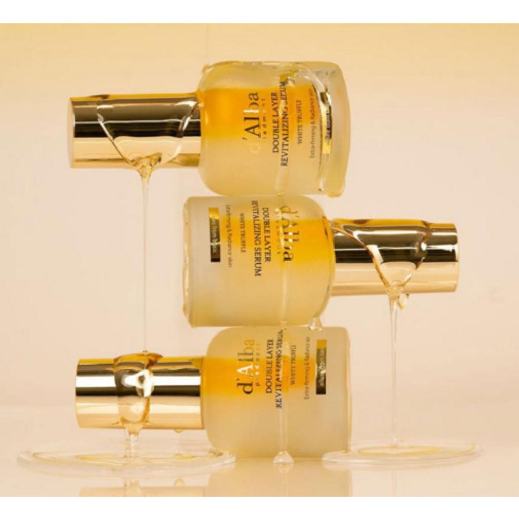 [d'Alba] White Truffle Double Layer Revitalizing Serum 30ml - Premium Korean Glow & Deep Hydration Anti-Aging Face Serum