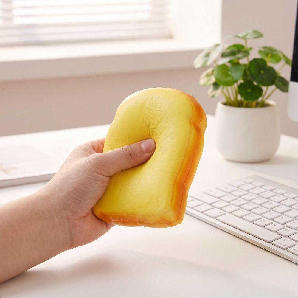 Slow Rising Toast Bread Squeeze Toy Simulated Fidget Bread Soft Cute Toast Sensory Toys Kids Adult