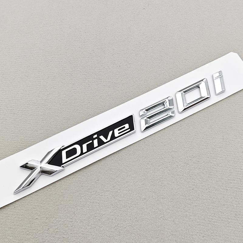3D ABS Litery Logo Samochodu X1 XDrive 20i Emblemat Tylny Bagażnik Błotnik Boczne Naklejka Emblematyczna Dla BMW X1 X2 X3 XDrive Więcej Akcesoriów Samochodowych