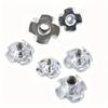 90Pcs M3 M4 M5 M6 M8 Carbon Steel T-Nuts Four Pronged Tee Nut Assortment Kit Set