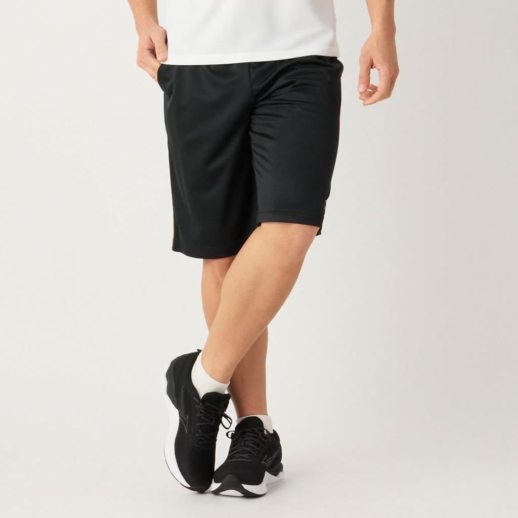 Mizuno Simple Is Light Sweat K2JDCM91 Shorts, Moisture-Wicking, Quick-Drying, Men's Black,
