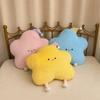 40-60cm Cute Star Plush Pillow with Sleep Hat Kawaii Star Stuffed Cushion Soft Fluffy Sofa Throw Pillow Girl Bedroom Home Decor