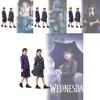 Wednesday Addams Familie Cosplay Kostüm Mit Polyesterstoff Für Halloween Und Rollenspiel