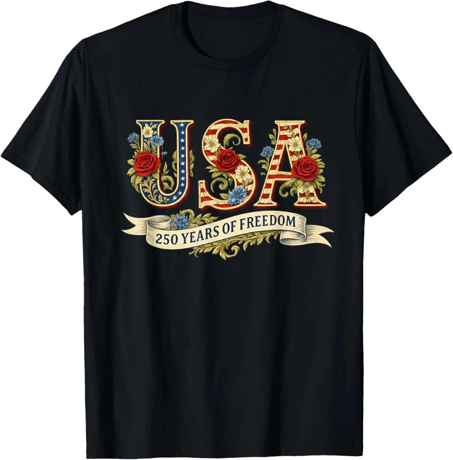 Vintage USA America 250 Years 1776-2026 250th Birthday T Shirt 2XL